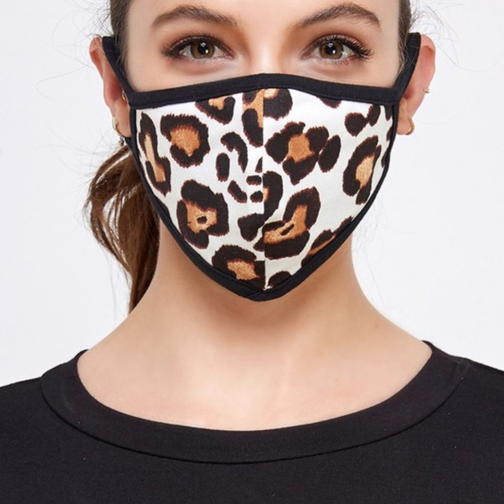 Reusable Cheetah Leopard Print Mask